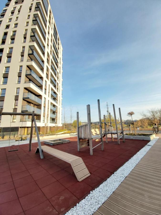Apartament 150 Zaspa Vvita Z Prywatnym Ogrodem I Tarasem Gdańsk Exterior foto