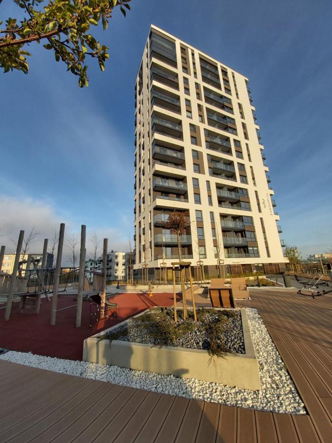 Apartament 150 Zaspa Vvita Z Prywatnym Ogrodem I Tarasem Gdańsk Exterior foto