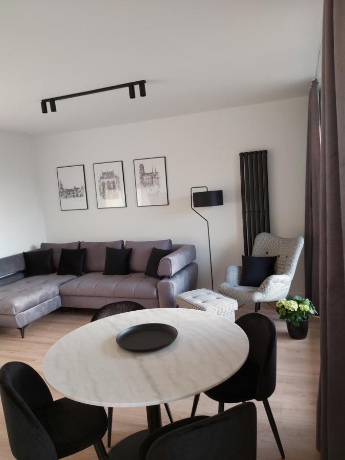 Apartament 150 Zaspa Vvita Z Prywatnym Ogrodem I Tarasem Gdańsk Exterior foto